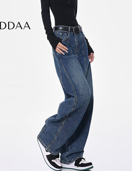 Dark Blue Loose Fit Wide-Leg Machete Jeans for Women - S / Dark Blue - Women’s Jeans