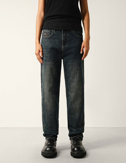 Dark Blue Retro Tapered Stretch Jeans for Men - 28 / Dark Blue - Men’s Jeans