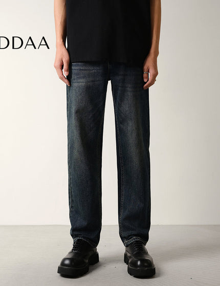 Dark Blue Vintage Micro Tapered Stretch Jeans - 28 / Dark Blue - Men’s Jeans