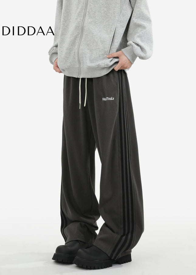 Dark Gray Loose Fit Casual Sweatpants for Men - Unisex Sweatpants