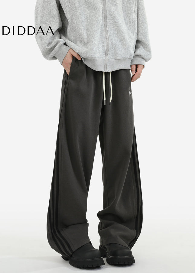 Dark Gray Loose Fit Casual Sweatpants for Men - Unisex Sweatpants