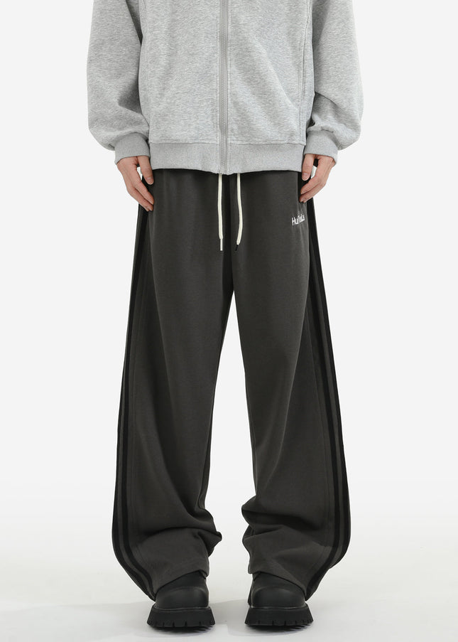 Dark Gray Loose Fit Casual Sweatpants for Men - Unisex Sweatpants