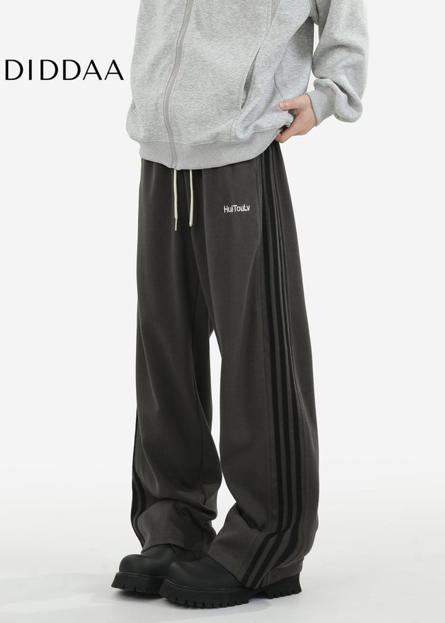 Dark Gray Loose Fit Casual Sweatpants for Men - Unisex Sweatpants