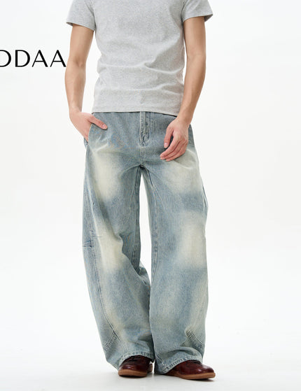 Denim Retro Washed Scimitar Pants for Men - S / Light Blue - Women’s Jeans