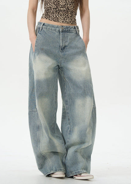 Denim Retro Washed Scimitar Pants for Men - Women’s Jeans