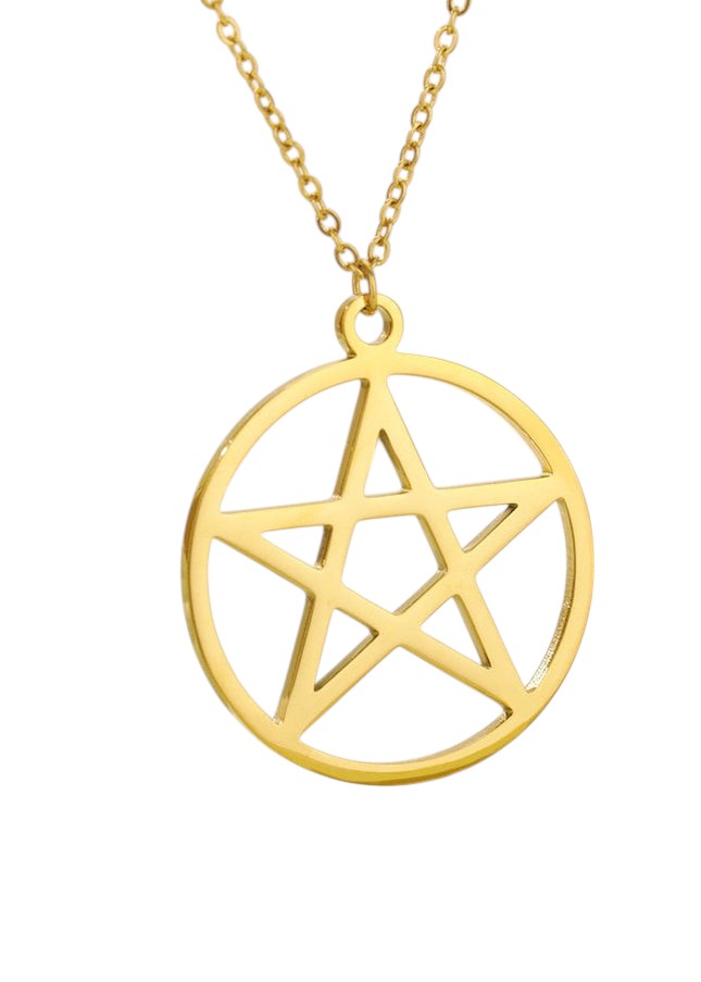 Dessus Pendant Necklace | Gold Satanic Star Chain