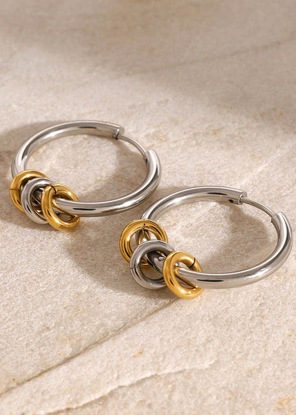 Jieding European and American stainless steel earrings, high-quality ins, earrings, electroplating without fading, studs, titanium steel earrings, cross-border