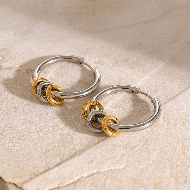 Jieding European and American stainless steel earrings, high-quality ins, earrings, electroplating without fading, studs, titanium steel earrings, cross-border