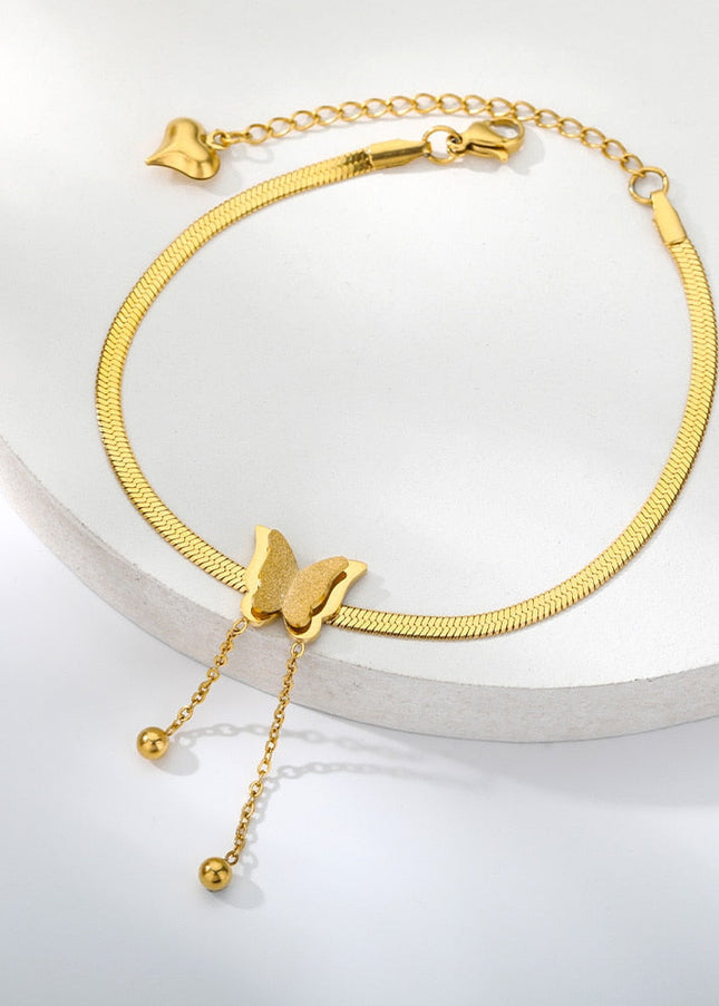 Entrage Bracelet | Gold Butterfly Womens Jewelry Braceler - Gold - Bracelets