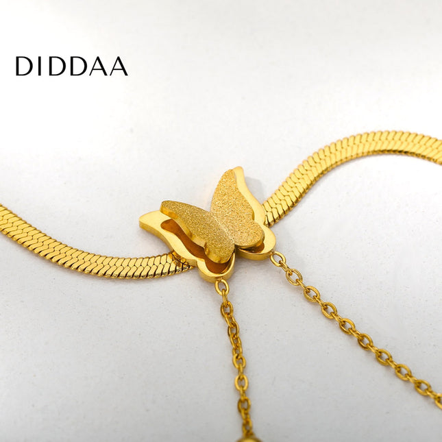 Entrage Bracelet | Gold Butterfly Womens Jewelry Braceler - Gold - Bracelets