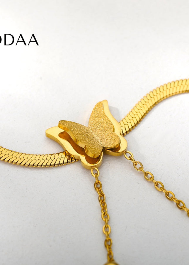 Entrage Bracelet | Gold Butterfly Womens Jewelry Braceler - Gold - Bracelets