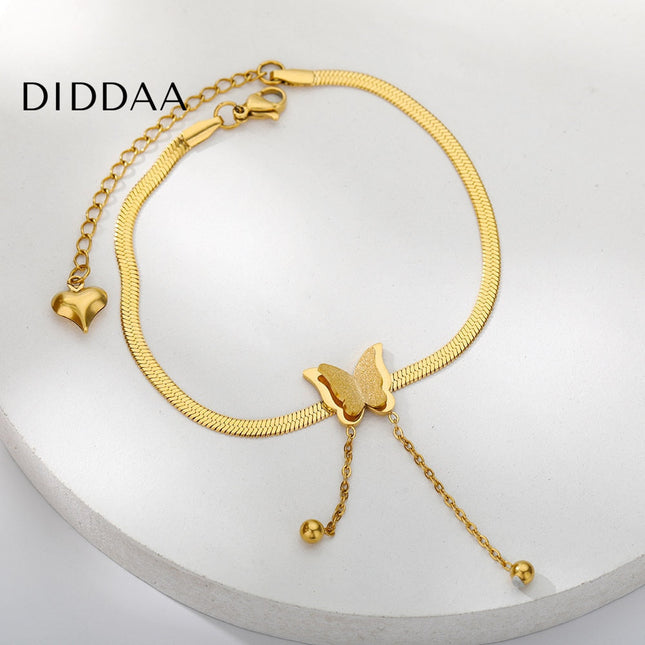 Entrage Bracelet | Gold Butterfly Womens Jewelry Braceler - Gold - Bracelets