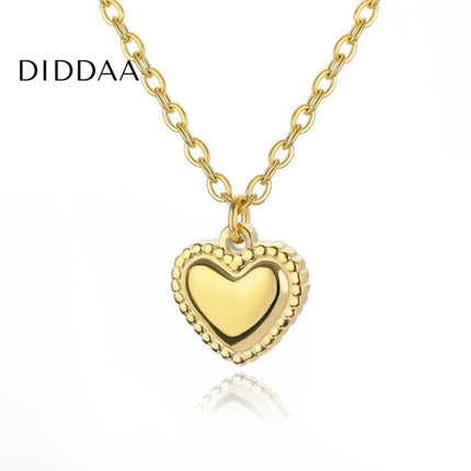 Eternal Pendant Necklace | Gold Love Heart Small Chain - Necklaces