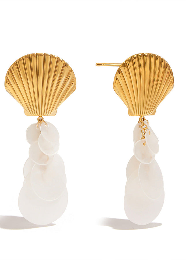 Jieding cross-border stainless steel earrings, light luxury, high-end ear jewelry, design sense, niche earrings, titanium steel earrings