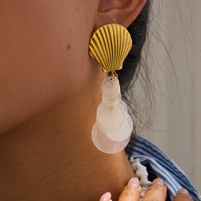 Jieding cross-border stainless steel earrings, light luxury, high-end ear jewelry, design sense, niche earrings, titanium steel earrings