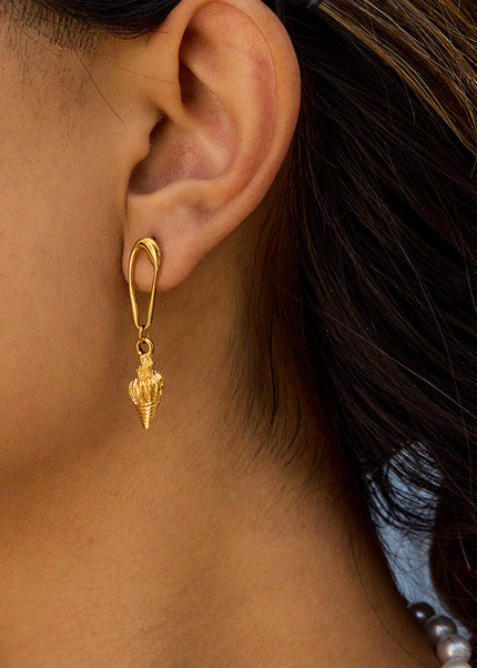 Jieding cross-border 18k gold-plated stainless steel earrings, light luxury, high-end earrings, titanium steel jewelry, cross-border earrings