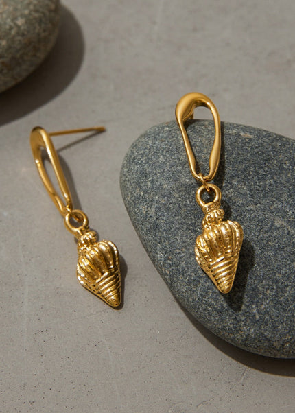 Jieding cross-border 18k gold-plated stainless steel earrings, light luxury, high-end earrings, titanium steel jewelry, cross-border earrings