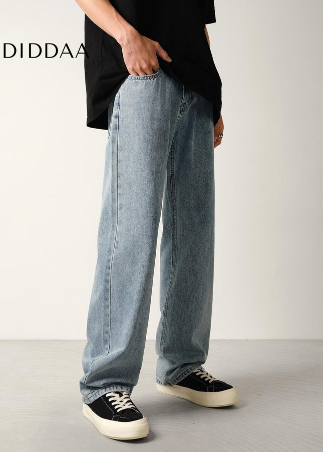 Fog Nostalgic Wash Loose Wide-Leg Jeans for Men - Men’s Jeans