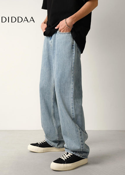 Fog Nostalgic Wash Loose Wide-Leg Jeans for Men - Men’s Jeans