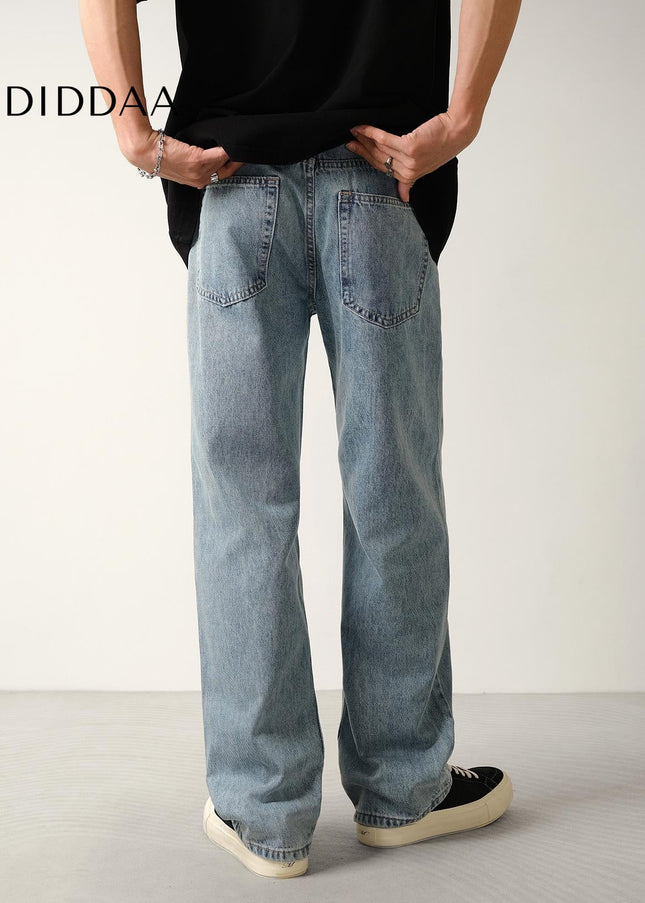 Fog Nostalgic Wash Loose Wide-Leg Jeans for Men - Men’s Jeans