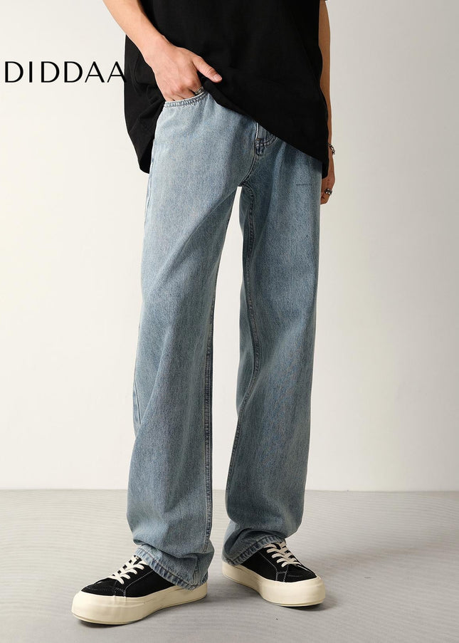 Fog Nostalgic Wash Loose Wide-Leg Jeans for Men - Men’s Jeans