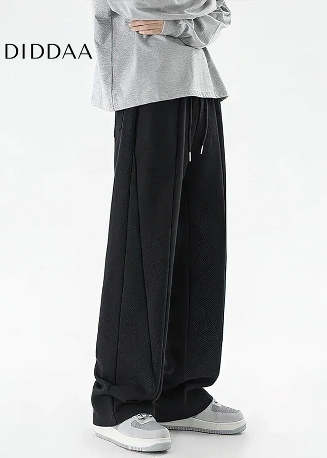 Gray Heavy Duty Flared Sweatpants for Men Casual Wear - Black / S - Unisex Sweatpants