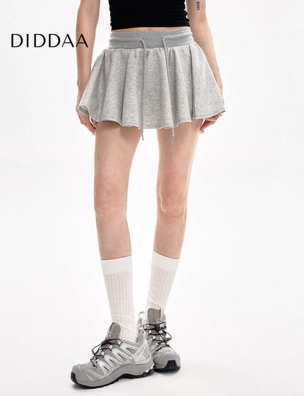 Gray High-Waisted Slim A-Line Skirt for Women Summer 2025 - S / Grey - Skirts