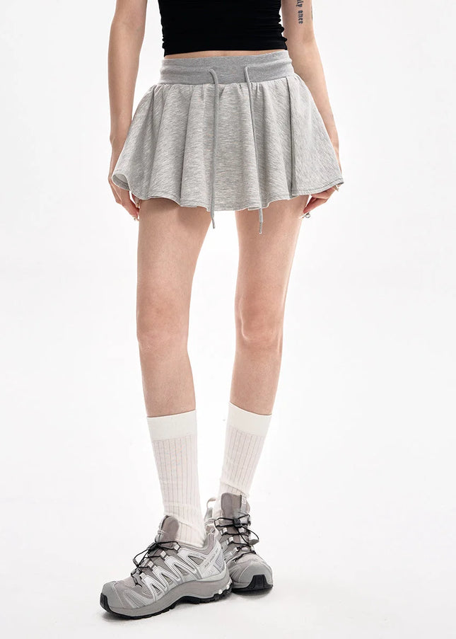 Gray High-Waisted Slim A-Line Skirt for Women Summer 2025 - Skirts