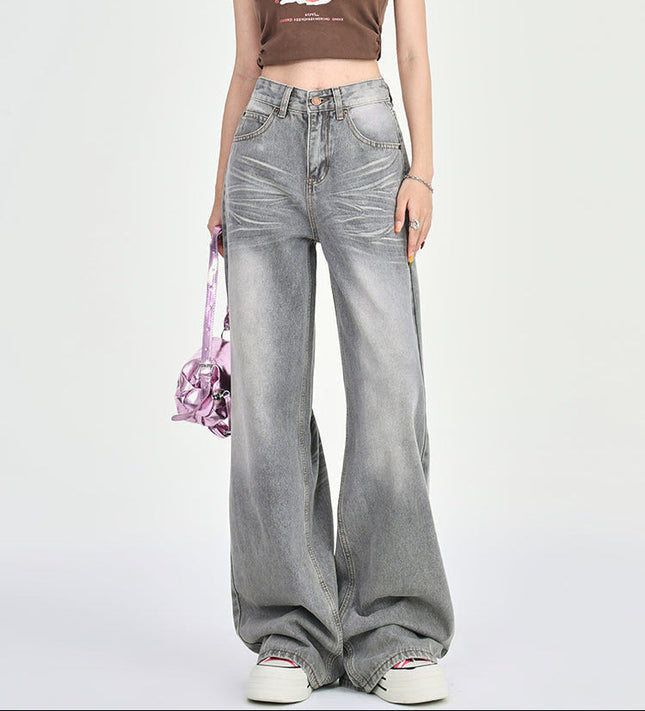 Gray High-Waisted Wide-Leg Jeans for Women 2025 - Women’s Jeans