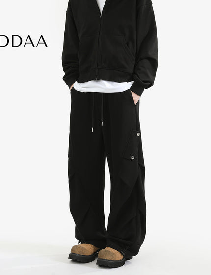 Gray Loose Fit Casual Sweatpants for Men and Women - S / Black - Unisex Sweatpants