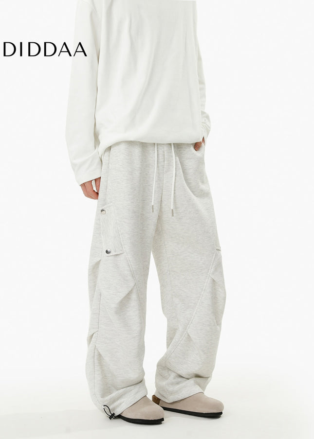 Gray Loose Fit Casual Sweatpants for Men and Women - Unisex Sweatpants