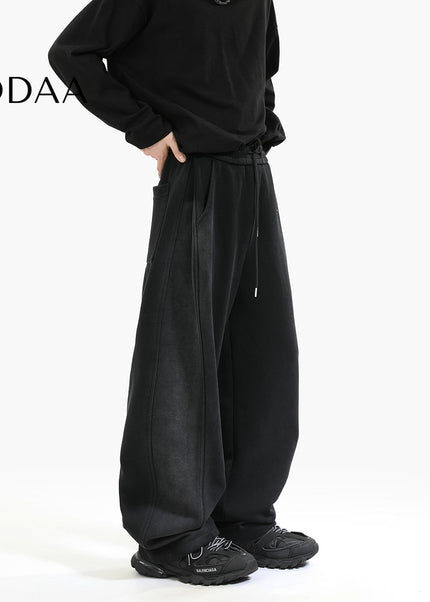 Gray Loose Fit Casual Sweatpants for Men - S / Black - Unisex Sweatpants