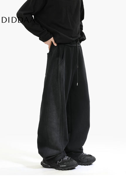 Gray Loose Fit Casual Sweatpants for Men - Unisex Sweatpants