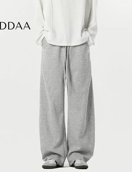 Gray Loose Fit Casual Wide Leg Men’s Sweatpants 9W629 - M / Grey - Unisex Sweatpants