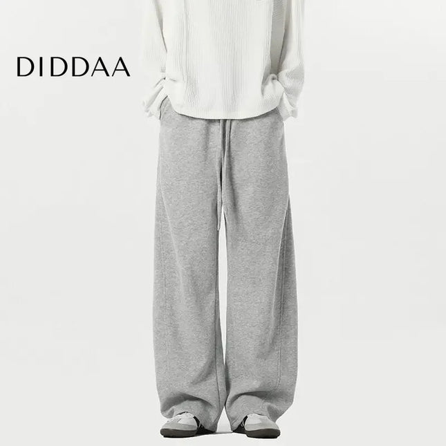 Gray Loose Fit Casual Wide Leg Men’s Sweatpants 9W629 - M / Grey - Unisex Sweatpants