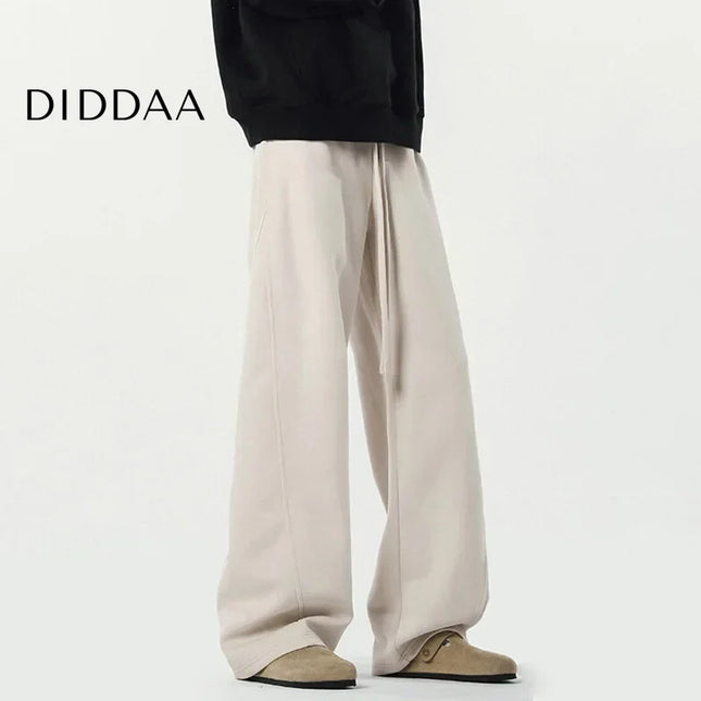 Gray Loose Fit Casual Wide Leg Men’s Sweatpants 9W629 - Unisex Sweatpants