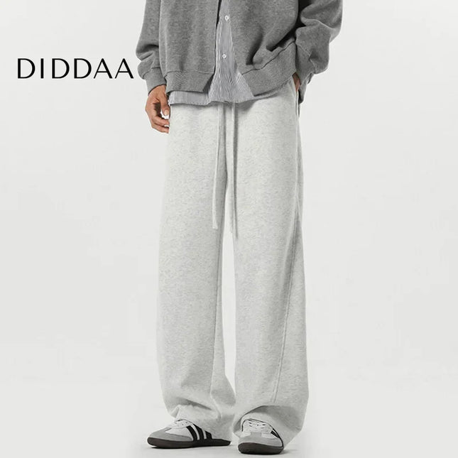 Gray Loose Fit Casual Wide Leg Men’s Sweatpants 9W629 - Unisex Sweatpants