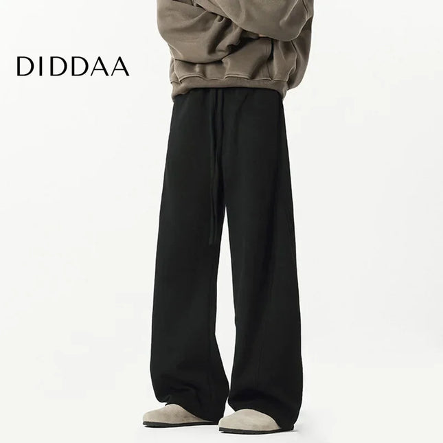 Gray Loose Fit Casual Wide Leg Men’s Sweatpants 9W629 - Unisex Sweatpants