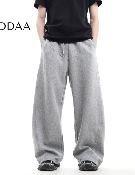 Gray Loose Fit Casual Wide-Leg Trousers for All - M / Grey - Unisex Sweatpants