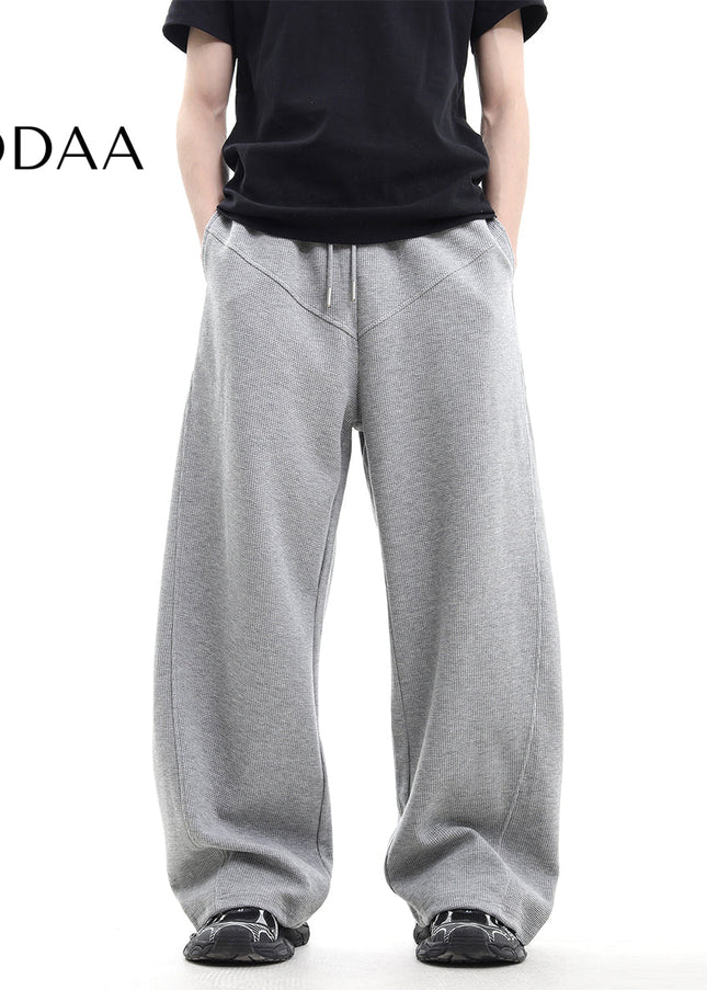Gray Loose Fit Casual Wide-Leg Trousers for All - M / Grey - Unisex Sweatpants