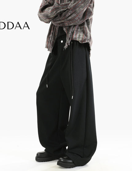 Gray Loose Fit Cotton Sweatpants for Men and Women - M / Black - Unisex Sweatpants