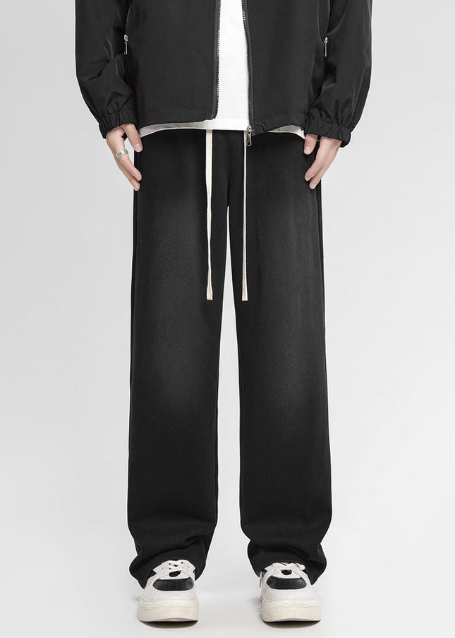 Gray Loose Fit Cotton Sweatpants for Men - Unisex Sweatpants