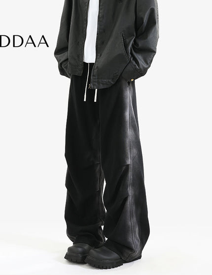 Gray Loose Fit Plus Size Sweatpants for Men and Women - S / Black - Unisex Sweatpants