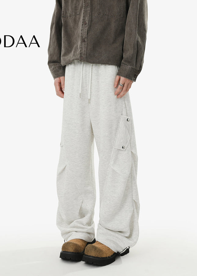 Gray Loose Fit Retro Cargo Sweatpants for Men and Women - S / Grey - Unisex Sweatpants