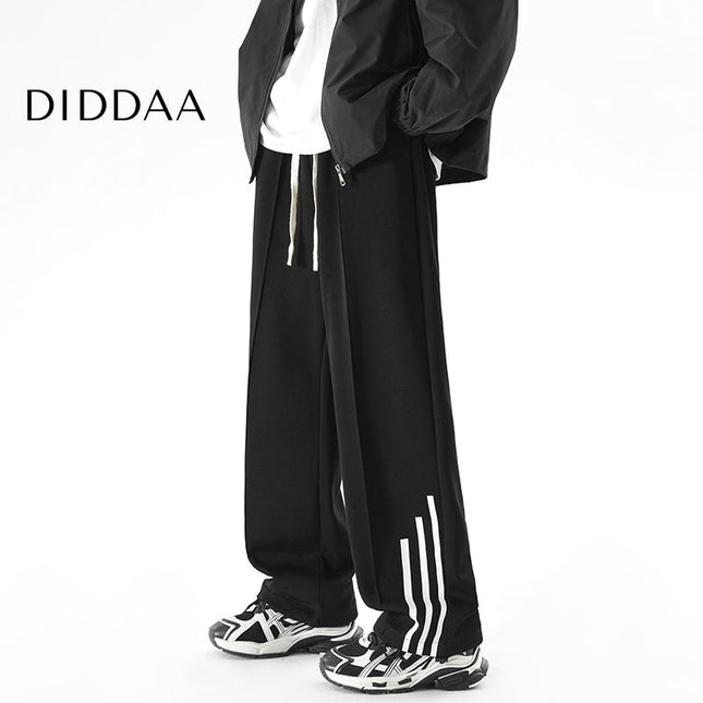 Gray Loose Fit Three Bars Men’s Sweatpants - S / Black - Unisex Sweatpants