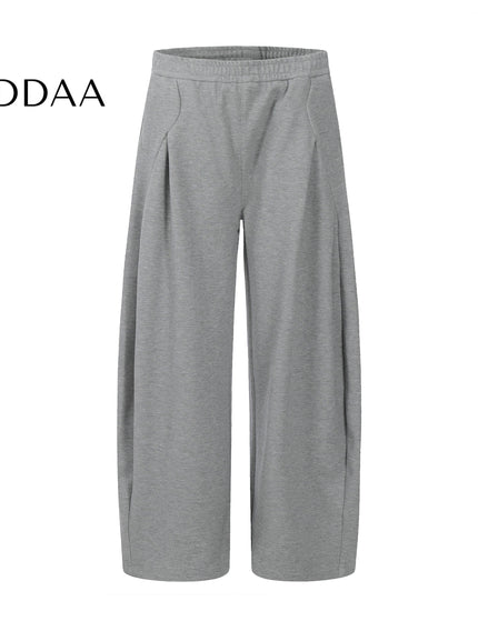 Gray Loose Fit Wide-Leg Scimitar Sweatpants - S / Grey - Unisex Sweatpants