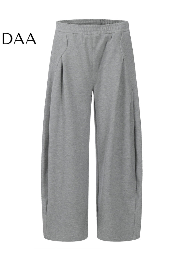 Gray Loose Fit Wide-Leg Scimitar Sweatpants - S / Grey - Unisex Sweatpants