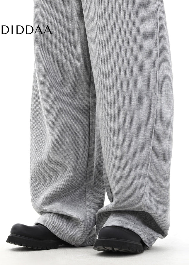 Gray Loose Fit Wide-Leg Sweatpants for Men and Women - Unisex Sweatpants