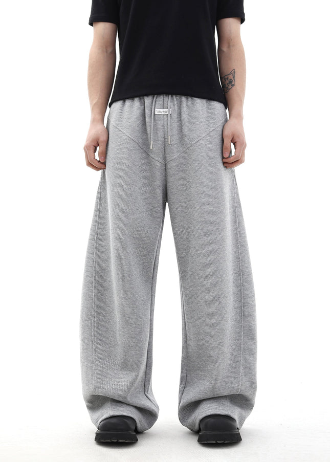 Gray Loose Fit Wide-Leg Sweatpants for Men and Women - Unisex Sweatpants