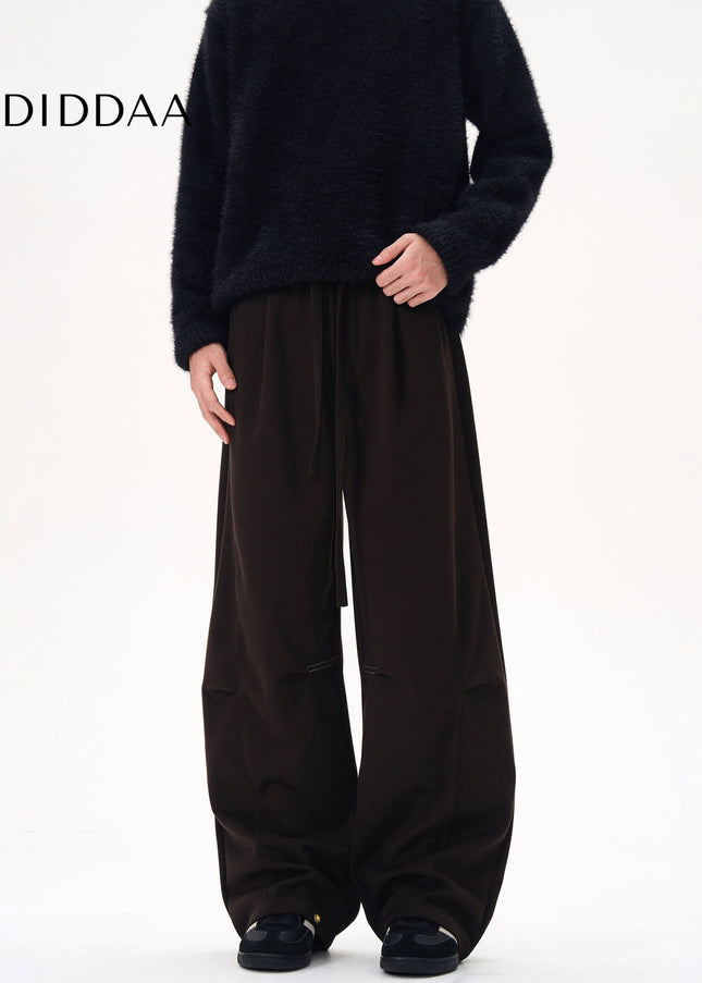 Gray Thickened Tweed Scimitar Sweatpants for Men and Women - Unisex Sweatpants